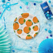 Kleine Süsse Orange Citrus Papier Teller (Party)