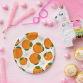 Kleine Süsse Orange Citrus Papier Teller (Party)