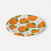 Kleine Süsse Orange Citrus Papier Teller (Schrägansicht)