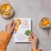 Kleine Süsse Orange Citrus Summer Baby Dusche Einladung