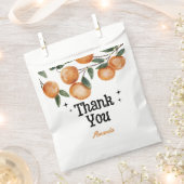 Kleine Süsse Orange Citrus Vielen Dank Geschenktütchen (Ausgeschnitten)