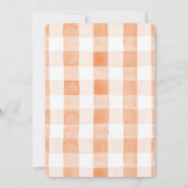 Kleine Süsse Orange Clean Baby Dusche Einladung (Rückseite)