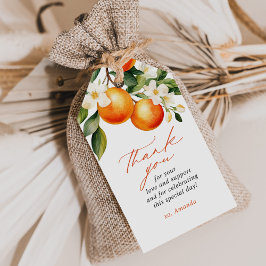 Kleine Süsse Orange Clementine Baby Dusche Gefalle Geschenkanhänger