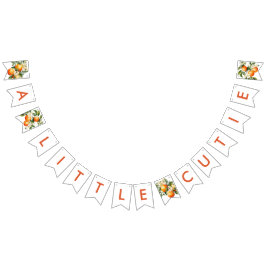 Kleine Süsse Orange Clementine Baby Dusche Wimpelkette