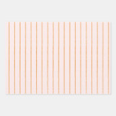 Kleine Süsse Orange Clementine Dots Babydusche Geschenkpapier Set (Vorderseite 3)