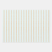 Kleine Süsse Orange Clementine Dots Babydusche Geschenkpapier Set (Vorderseite 3)