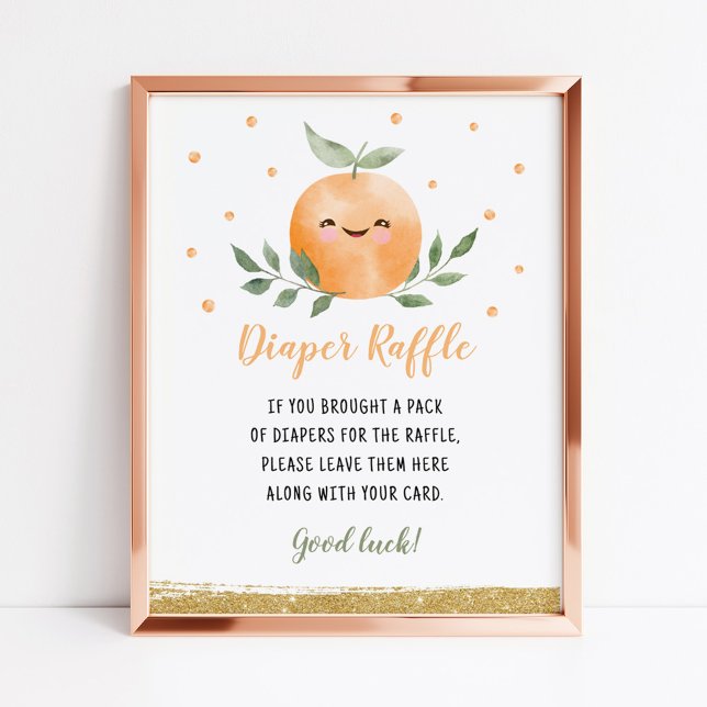 Kleine Süsse Orange Diaper Raffle Game (Von Creator hochgeladen)