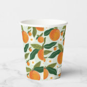 Kleine Süsse Orange Erster Geburtstag Pappbecher (Rechts)