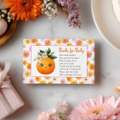 Kleine Süsse Orange Fruit Floral Books for Baby Begleitkarte