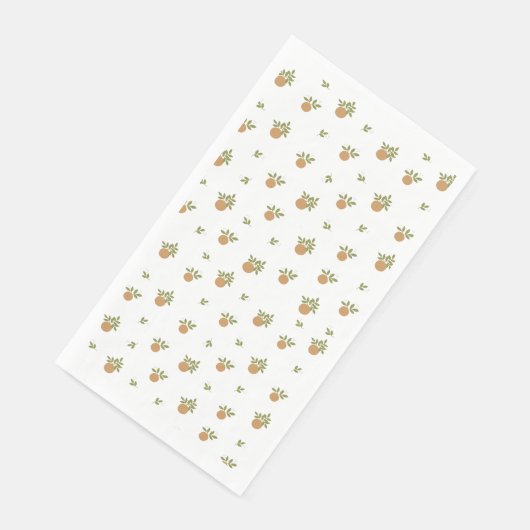 Kleine Süsse Orange Gasttuch Napkin Serviette (Ecke)