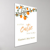 Kleine Süsse Orange Gender Neutral Baby Dusche Foliendrucke (Ablage )