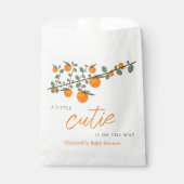 Kleine Süsse Orange Gender Neutral Baby Dusche Geschenktütchen (Vorderseite)
