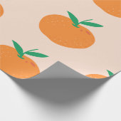 Kleine Süsse Orange Geschenkpapier (Ecke)