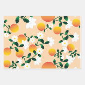 Kleine Süsse Orange Geschenkpapier Set (Vorderseite 3)