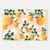 Kleine Süsse Orange Geschenkpapier Set (Vorderseite 2)