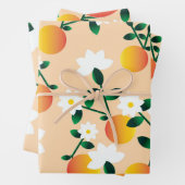 Kleine Süsse Orange Geschenkpapier Set (Beispiel)