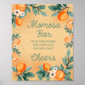 Kleine Süsse Orange Momosa Bar Poster (Vorne)