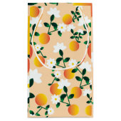 Kleine Süsse Orange Muster Geschenktüte (Rückseite)