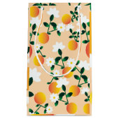 Kleine Süsse Orange Muster Kleine Geschenktüte (Vorderseite)