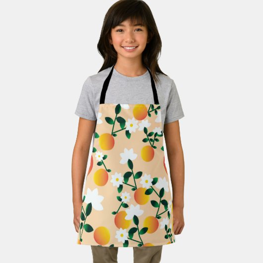 Kleine Süsse Orange Muster Schürze (Insitu)