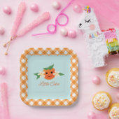 Kleine Süsse Orange Neutral Paper Plate Pappteller (Party)