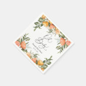 Kleine Süsse Orange Oh baby Napkins Serviette (Ecke)