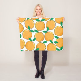 Kleine Süsse Orange Pattern Baby Blanket Fleecedecke