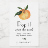 Kleine Süsse Orange Pop es, wenn sie Pop Wein Labr Weinetikett (Einzelnes Label)