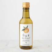 Kleine Süsse Orange Pop es, wenn sie Pop Wein Labr Weinetikett (Vorderseite)
