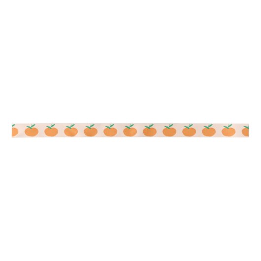 Kleine Süsse Orange Satin Ribbon Satinband (Vorderseite)