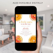 Kleine Süsse Orange Slices Girl Babydusche Einladung