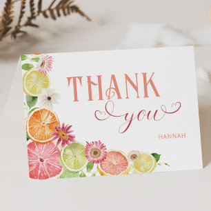 Kleine Süße Orange Sommer Baby Shower Danke
