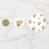 Kleine Süsse Orange Table Confetti Konfetti (Rückseiten)