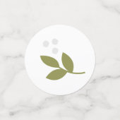 Kleine Süsse Orange Table Confetti Konfetti (Klein Vorderseite)