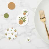 Kleine Süsse Orange Table Confetti Konfetti (Gruppe)