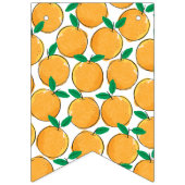 Kleine Süsse Orange Wimpelkette (Erste Fahne)