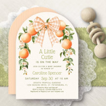 Kleine Süße Orangen Baby Shower