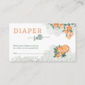 Kleine Süsse Orangen Kinderduschmaschine Windelwan Begleitkarte (Vorderseite)