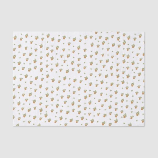 Kleine Süsse Orangengewebe Seidenpapier (Vorderseite)