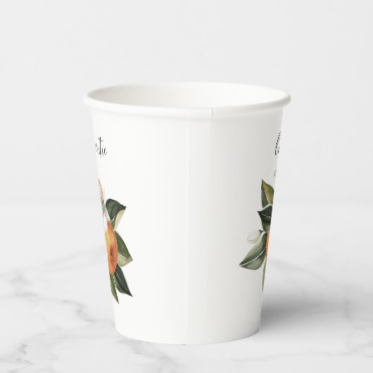 Kleine Süsse Papier Cups Citrus Baby Dusche Pappbecher (Rechts)