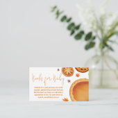 Kleine Süsse Pie Autumn Baby Shower Books for Baby Begleitkarte (Stehend Vorderseite)