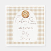 Kleine Süsse Pie Baby Dusche Neutral Serviette (Vorderseite)