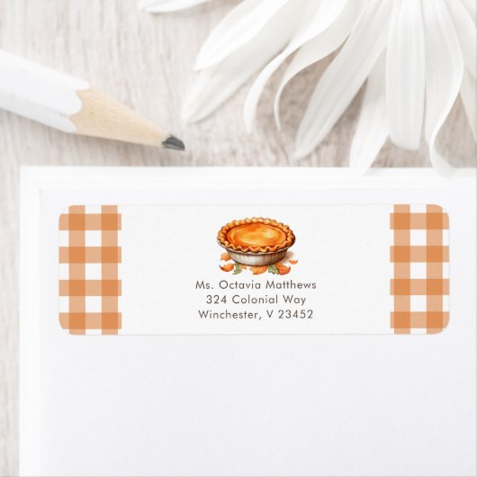 Kleine Süsse Pie Baby Dusche Rücksendeadresse (Insitu)