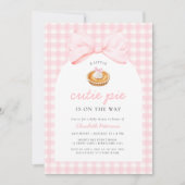 Kleine Süsse Pie Babydusche Einladung (Vorderseite)