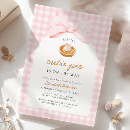 Kleine Süsse Pie Babydusche Einladung