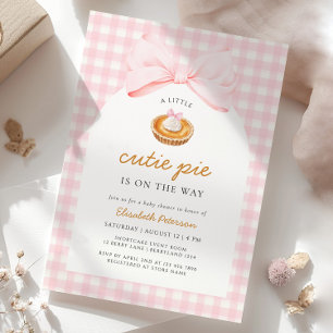 Kleine Süsse Pie Babydusche Einladung