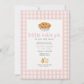 Kleine Süsse Pie Babydusche Einladung (Vorderseite)