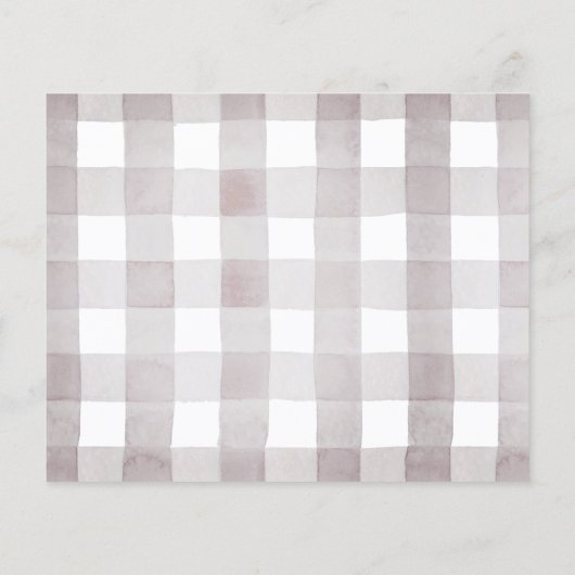 Kleine Süsse Pie Babyduschkarte (Rückseite)