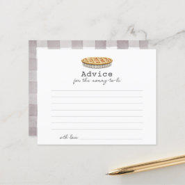 Kleine Süsse Pie Babyduschkarte