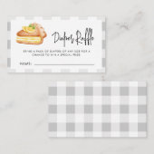 Kleine Süsse Pie Diaper Raffle Baby Dusche Begleitkarte (Vorne/Hinten)